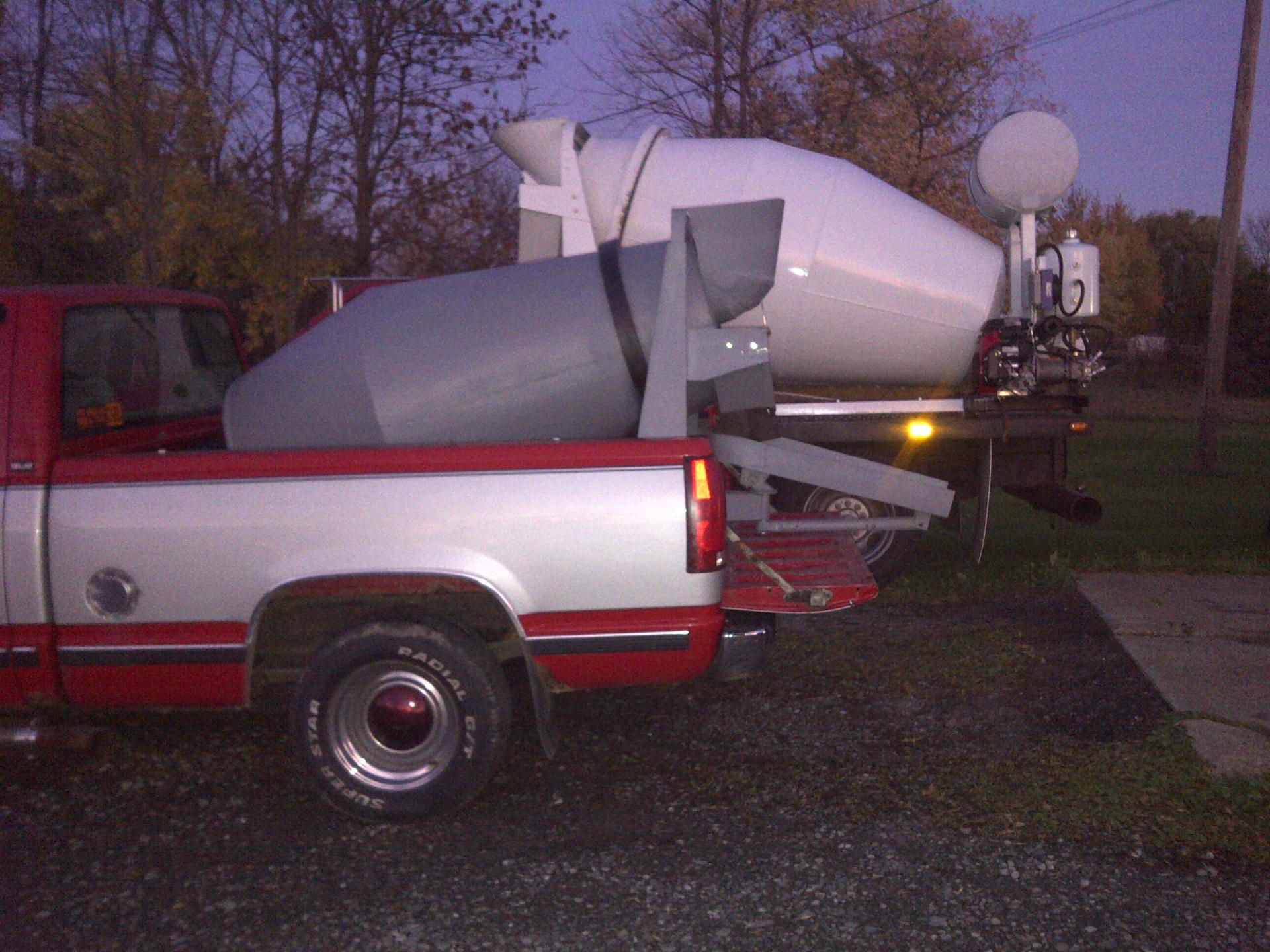 half yard concrete mixer